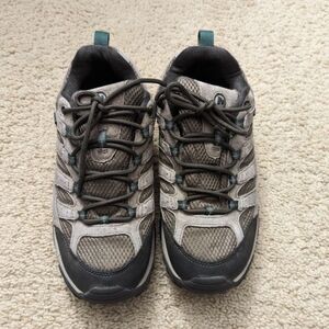 Merrell Brown and Teal Hiking Shoes